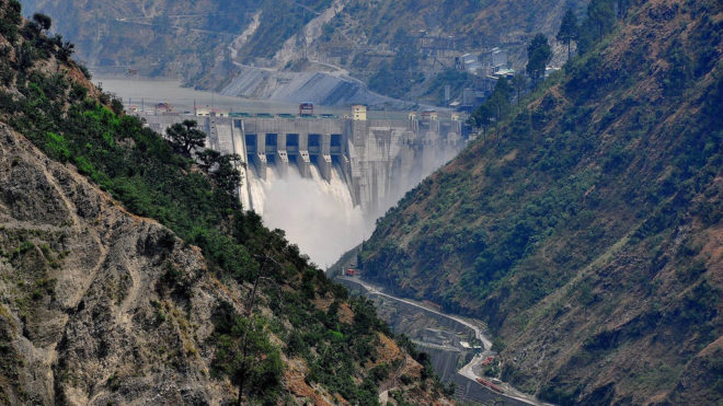 The Baglihar dam on Chenab.